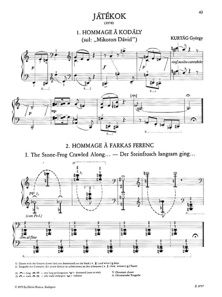 Ungarische Klaviermusik II für die Jugend